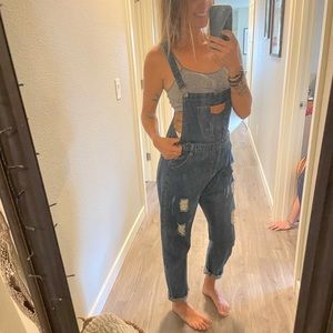 COPY - Dark denim lanhan overalls